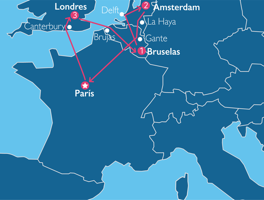 París, Londres y Ámsterdam desde CDMX