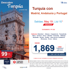 TURQUÍA CON MADRID, ANDALUCÍA Y PORTUGAL 